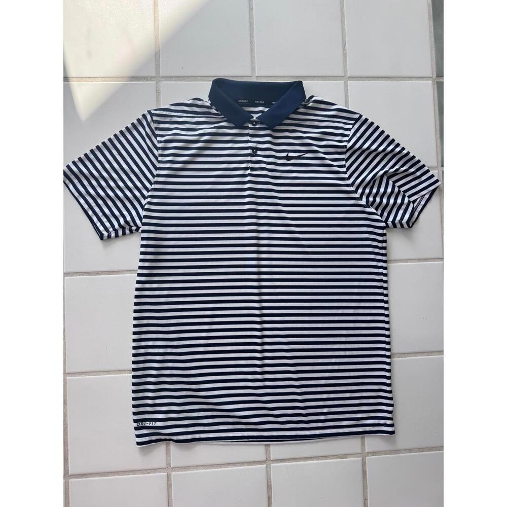 Nike Golf Men's Striped Polo Size Large